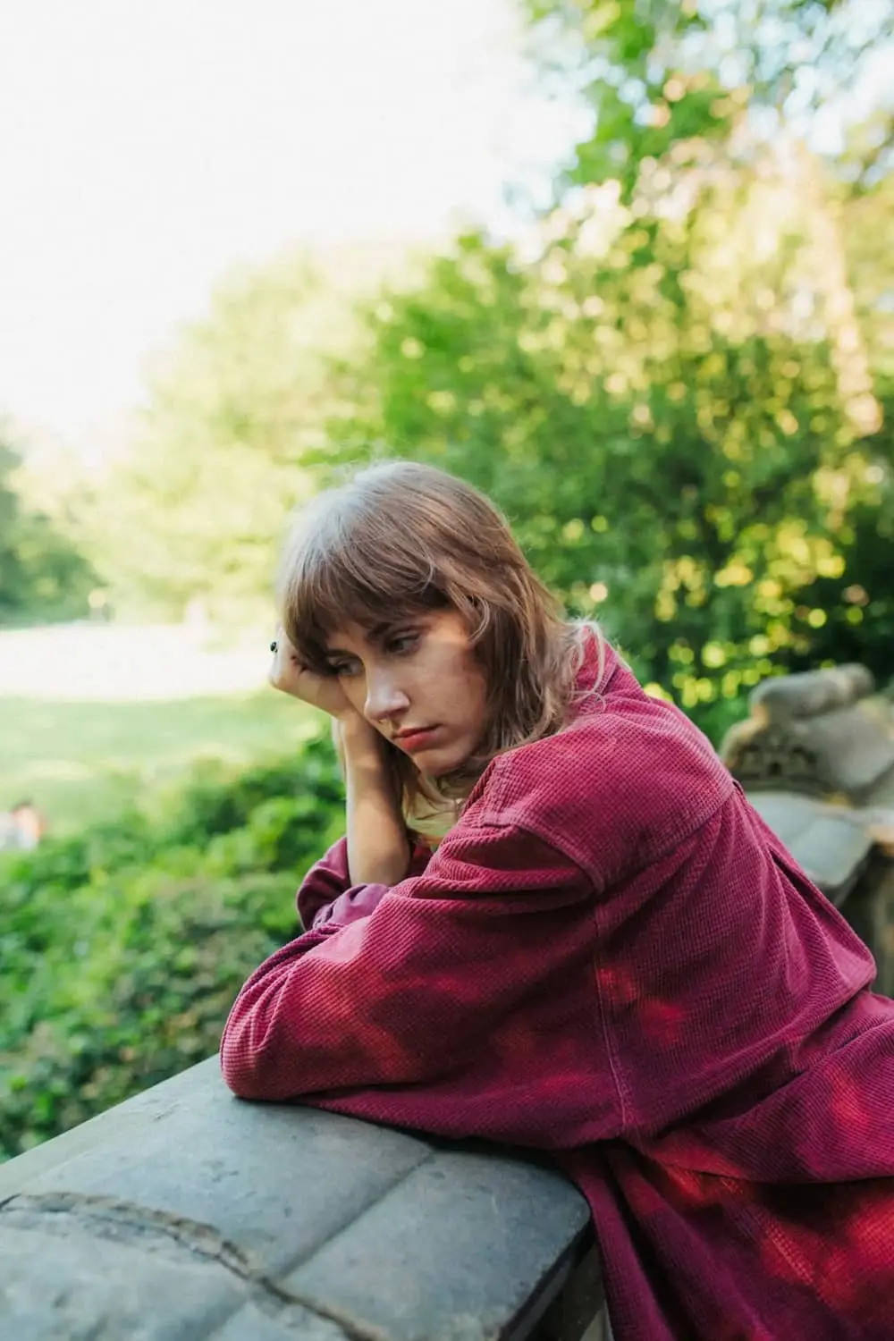 Woman struggling with her anxiety treatment